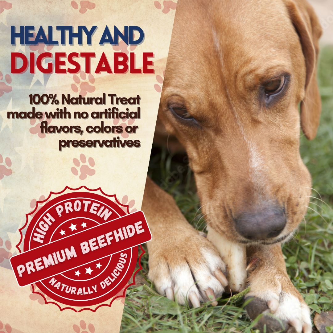 Premium Rawhide Economy: 1 x 20PK 9-10" Rolls +1 x 50PK 5-6" Rolls+1 x 5lb Chips