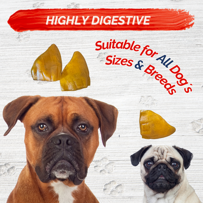 Fresh Farms Pig Ears for Dogs (12 Pack), All-Natural Whole Thick Pigs Ears, Single Ingredient & Highly Digestible, Rawhide Free - Dog Treats